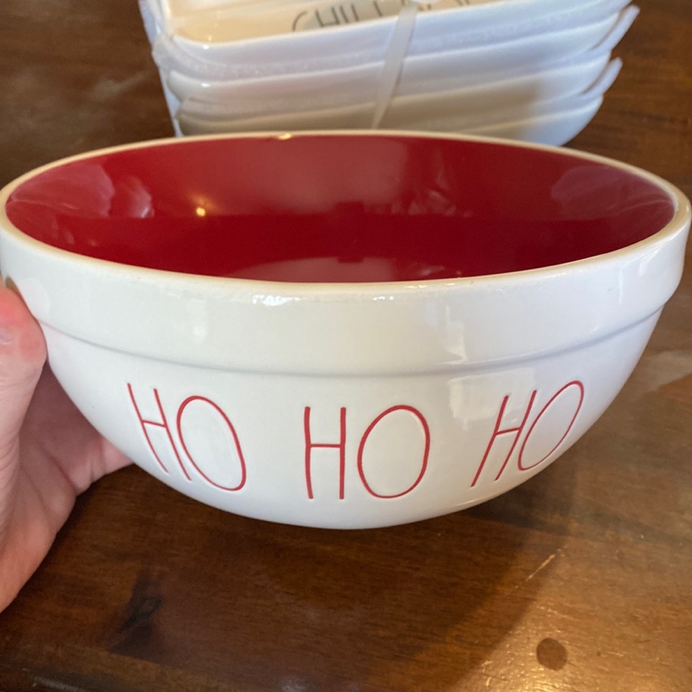 Rae dunn ceramic hohoho Christmas bowl